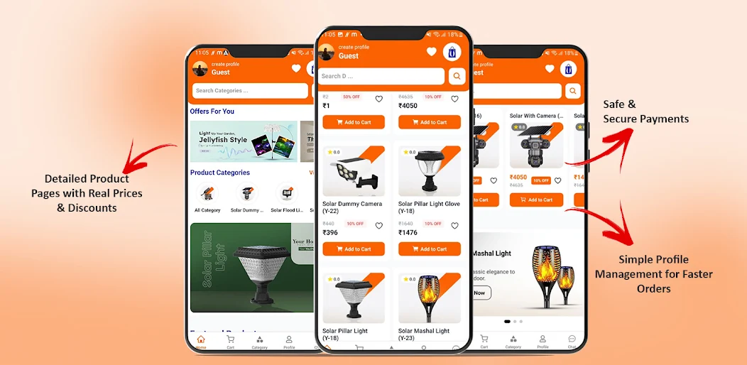 Youlite – E-commerce Mobile App for Solar Lights